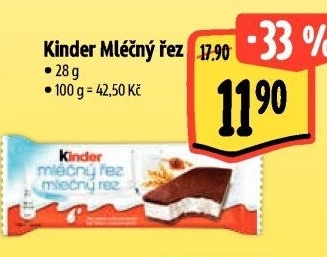 Řez mléčný Kinder