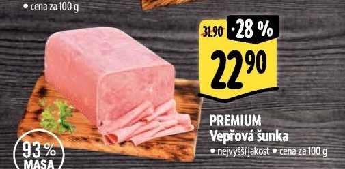 Šunka vepřová nejvyšší jakosti Premium Albertovo uzenářství