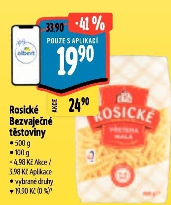 Těstoviny bezvaječné Rosické