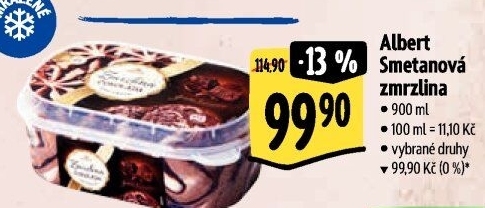 Zmrzlina ve vaničce Albert