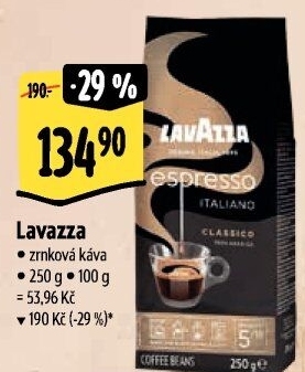 Zrnkové kávy Lavazza