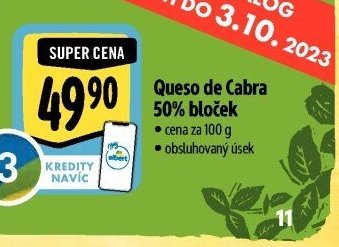 Queso de Cabra 50% bloček