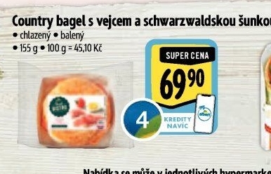 Bagel obložený Albert Fresh Bistro