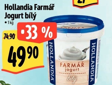 Bílý jogurt Farmář Hollandia