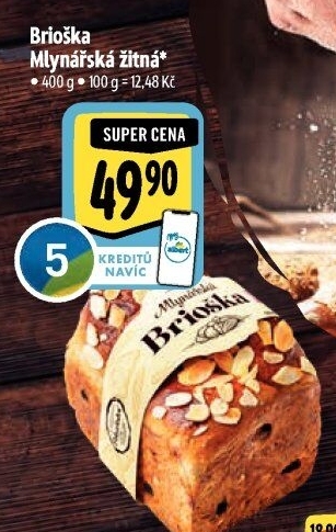 Brioška Mlynářská žitná Albert