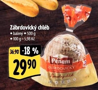 Chléb zábrdovický Penam