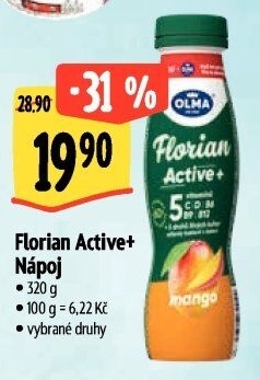 Jogurtový nápoj Florian Active+ Olma