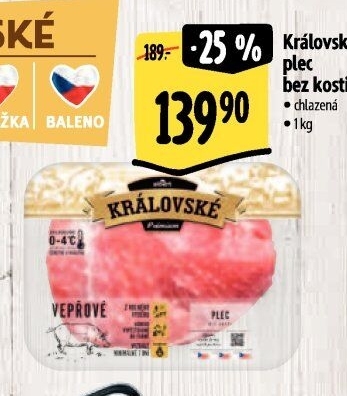 Královská vepřová plec bez kosti Albert