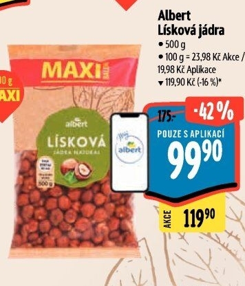 Lískové ořechy Albert