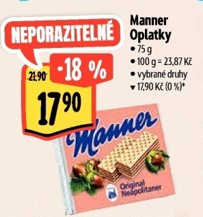 Oplatky Manner