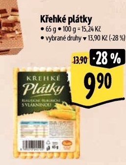 Plátky křehké Michelské pekárny