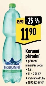 Přírodní voda Korunní