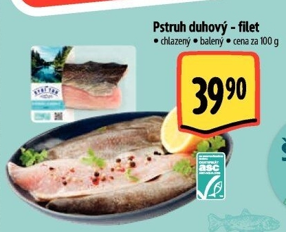 Pstruh duhový filet Albert