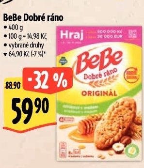 Sušenky BeBe Dobré ráno Opavia