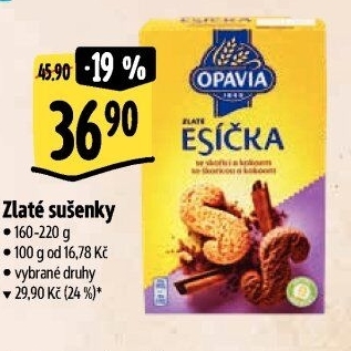 Sušenky Zlaté Opavia - boxy