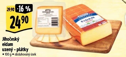 Sýr Eidam uzený 44% Jihočeský Madeta