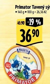 Sýr tavený Primátor Madeta