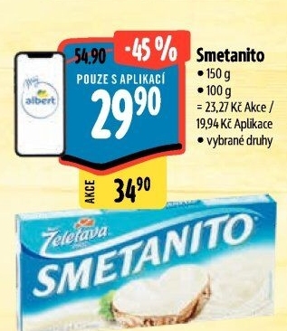 Sýr tavený Smetanito Želetava