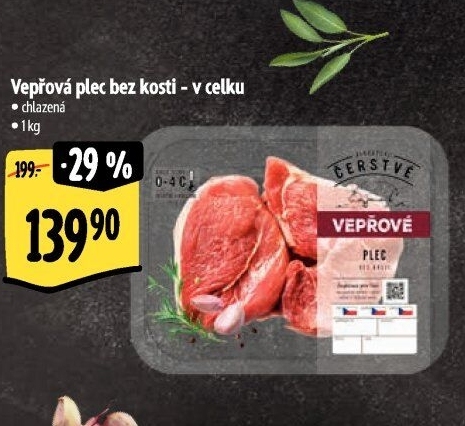Vepřová plec bez kosti Albert