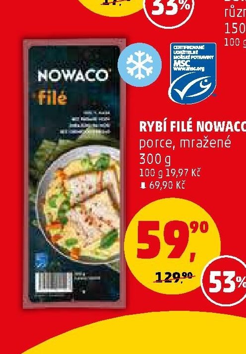 Rybí filé Nowaco