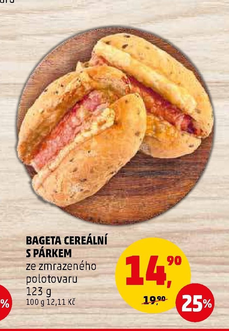 BAGETA CEREÁLNÍ S PÁRKEM