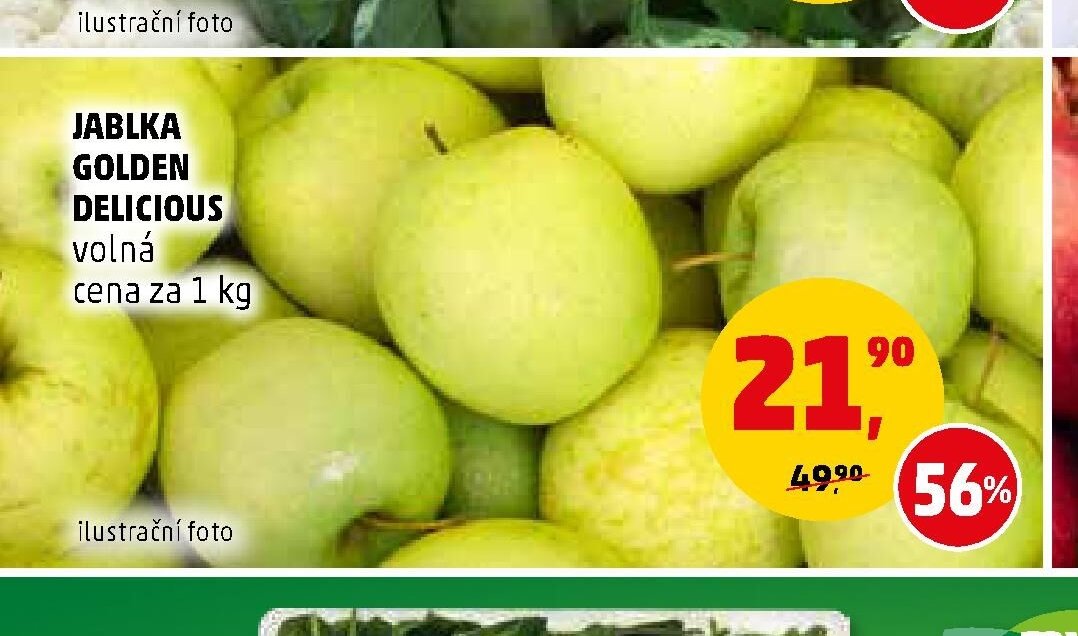 Jablka Golden Delicious