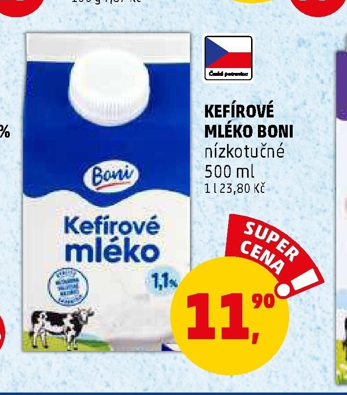KEFÍROVÉ MLÉKO BONI