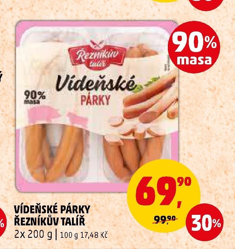 VÍDEŇSKÉ PÁRKY ŘEZNÍKŮV TALÍŘ