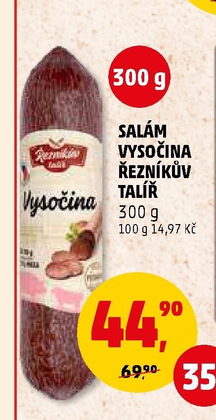 SALÁM VYSOČINA ŘEZNÍKŮV TALÍŘ