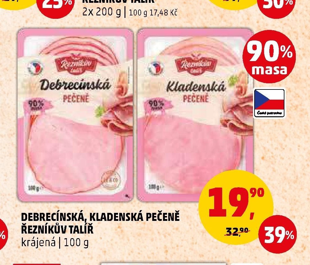DEBRECÍNSKÁ, KLADENSKÁ PEČENĚ ŘEZNÍKŮV TALÍŘ