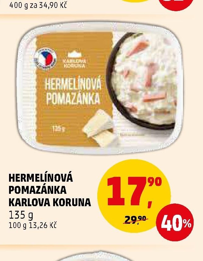 HERMELÍNOVÁ POMAZÁNKA KARLOVA KORUNA