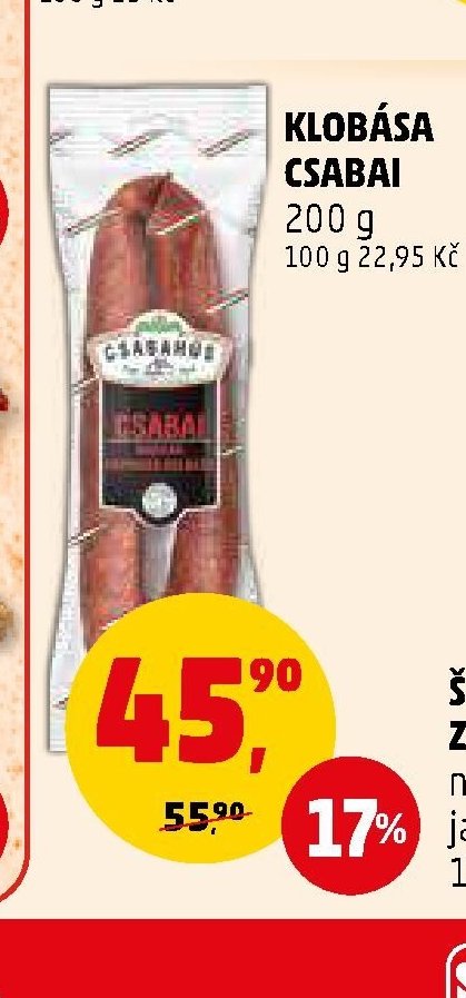 KLOBÁSA CSABAI