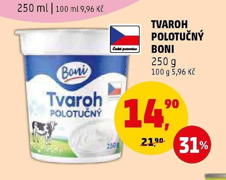 TVAROH POLOTUČNÝ BONI