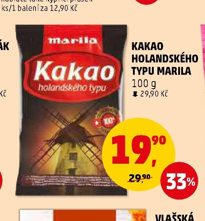 Kakao holandského typu Marila
