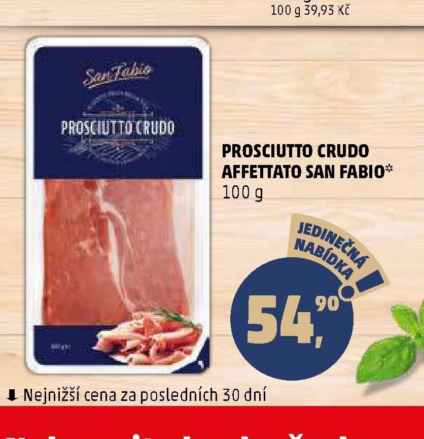 PROSCIUTTO CRUDO AFFETTATO SAN FABIO