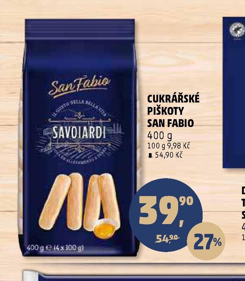 Cukrářské piškoty San Fabio