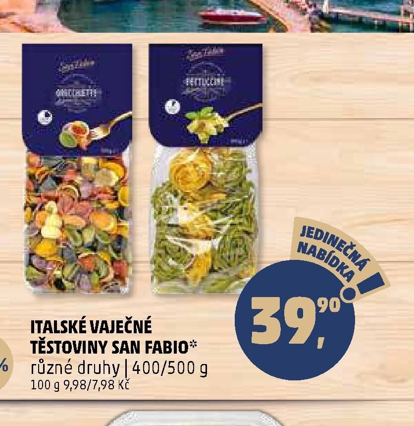 ITALSKÉ VAJEČNÉ TĚSTOVINY SAN FABIO*
