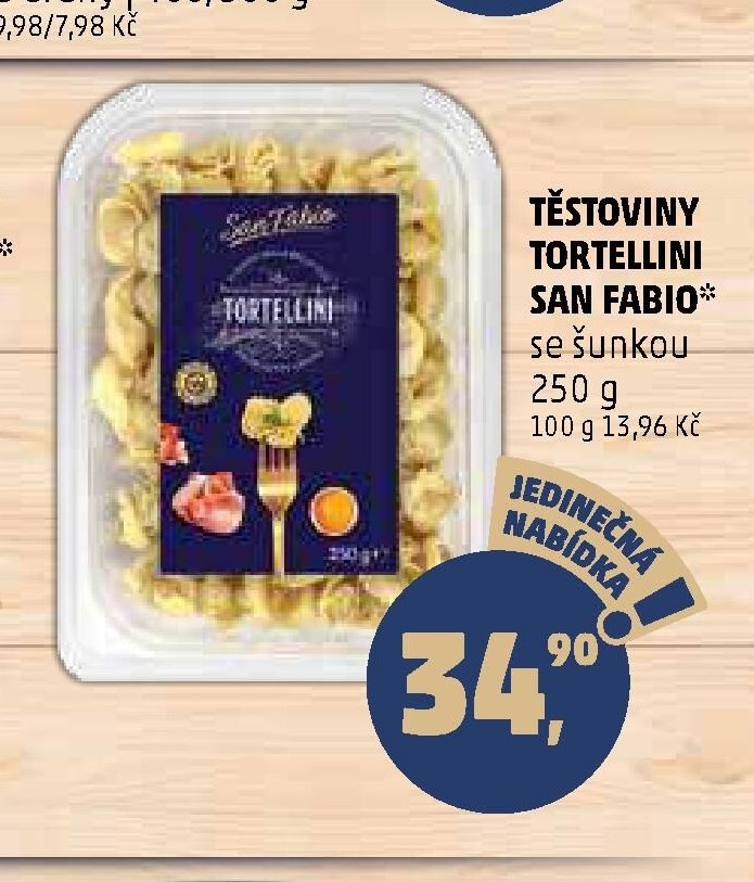 TĚSTOVINY TORTELLINI SAN FABIO*