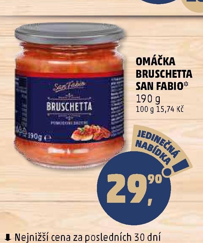 OMÁČKA BRUSCHETTA SAN FABIO*