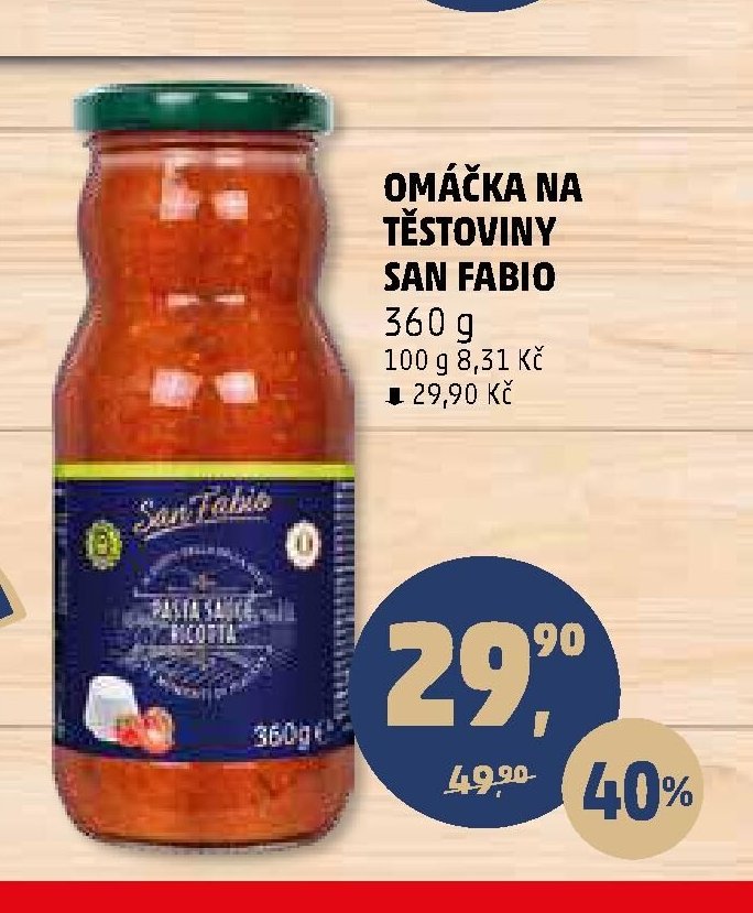 OMÁČKA NA TĚSTOVINY SAN FABIO