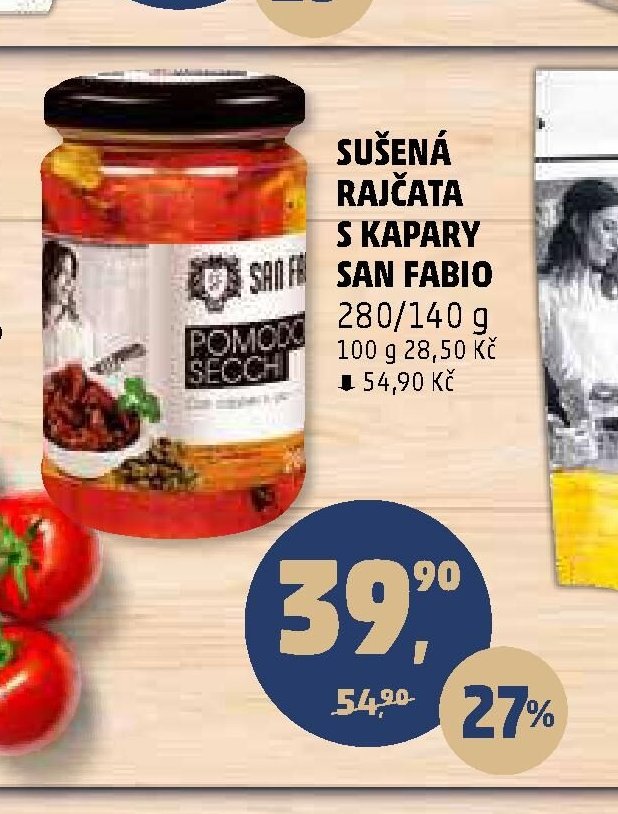 Sušená rajčata s kapary SAN FABIO