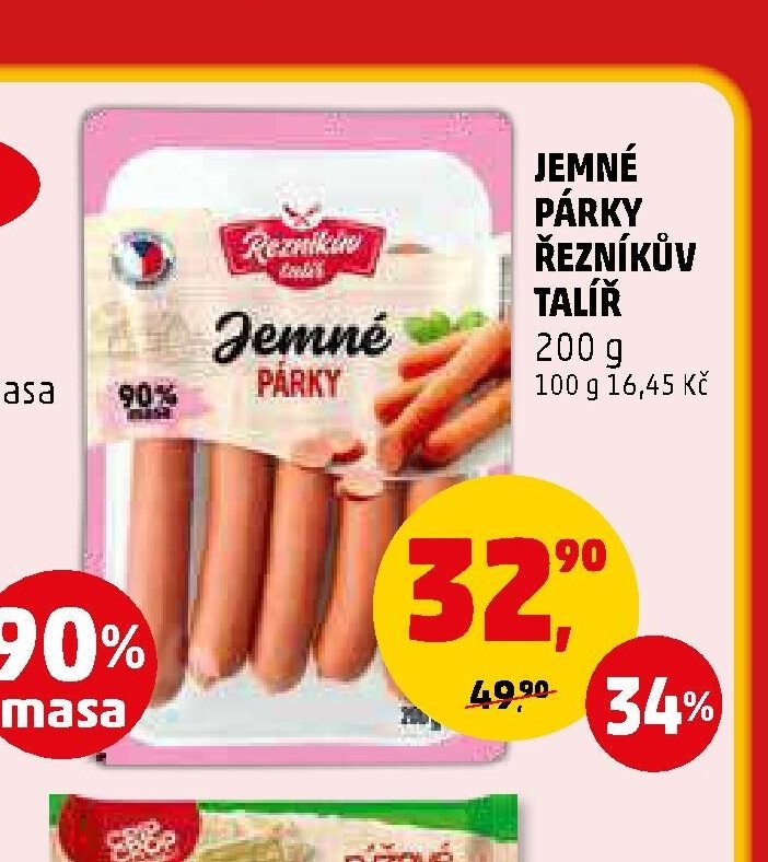 Jemné párky Řezníkův talíř