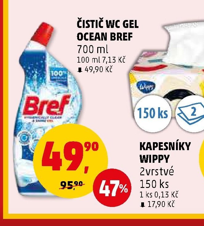 ČISTIČ WC GEL OCEAN BREF