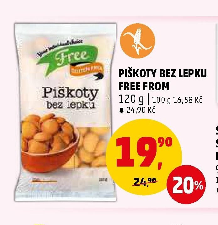 PIŠKOTY BEZ LEPKU FREE FROM