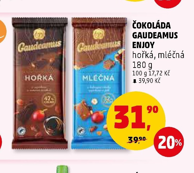 ČOKOLÁDA GAUDEAMUS ENJOY