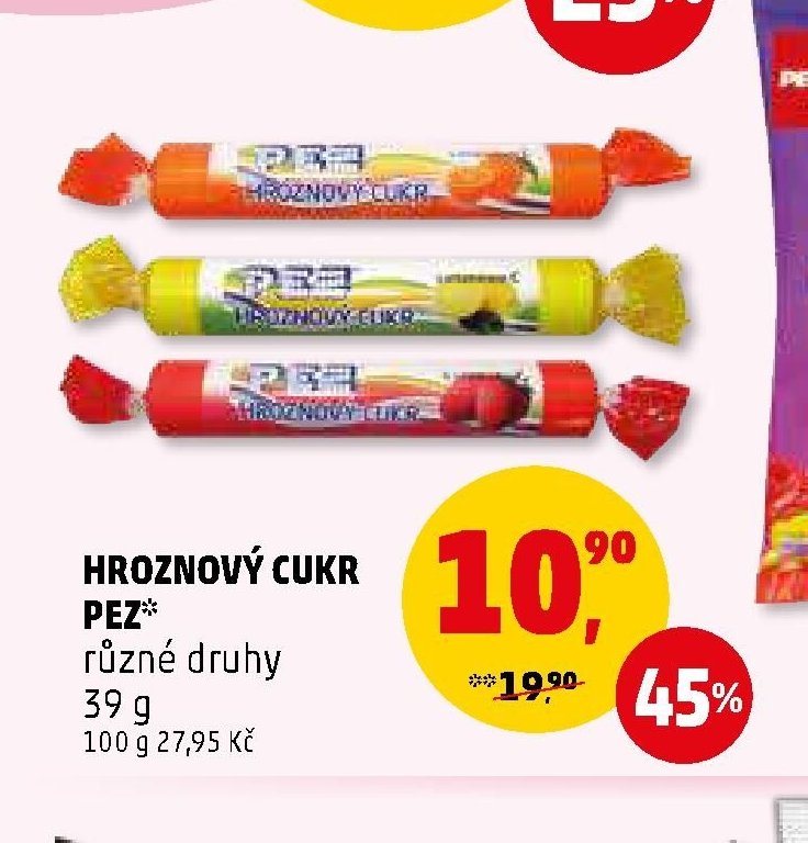 Hroznový cukr Pez