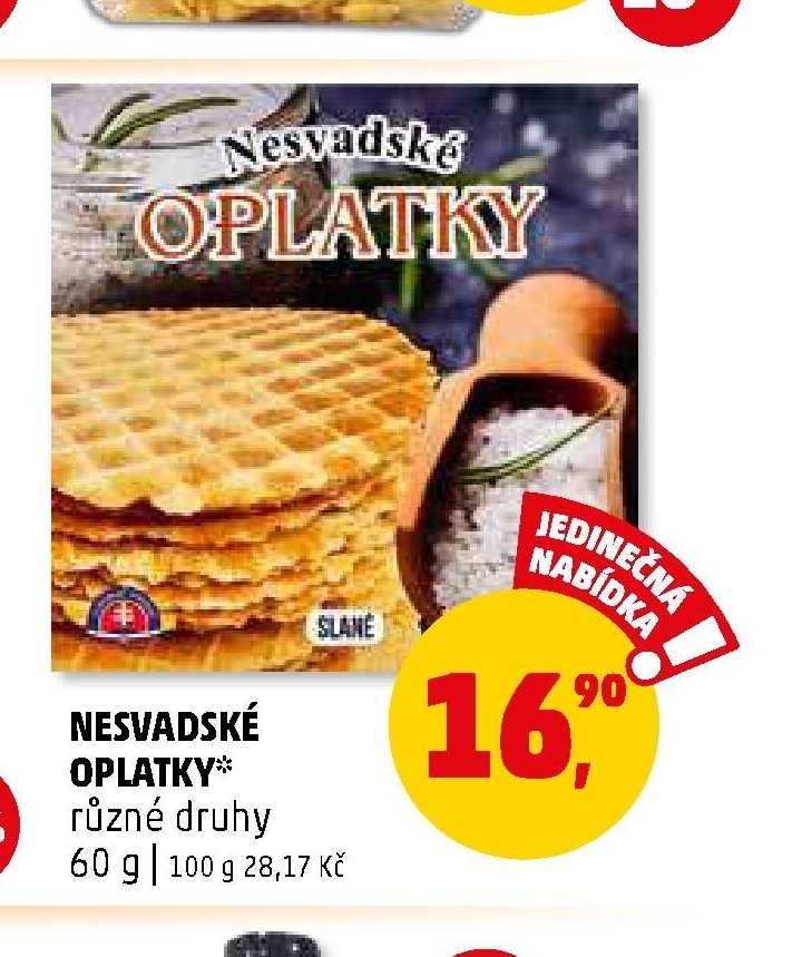 NESVADSKÉ OPLATKY různé druhy