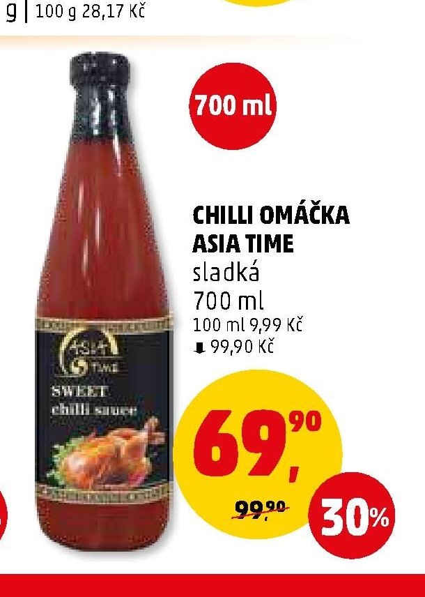 CHILLI OMÁČKA ASIA TIME sladká