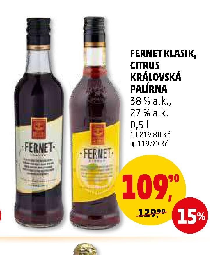 Fernet Klasik, Citrus královská palírna