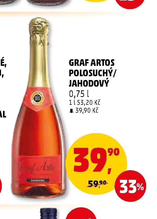 Graf Artos polosuchý/jahodový